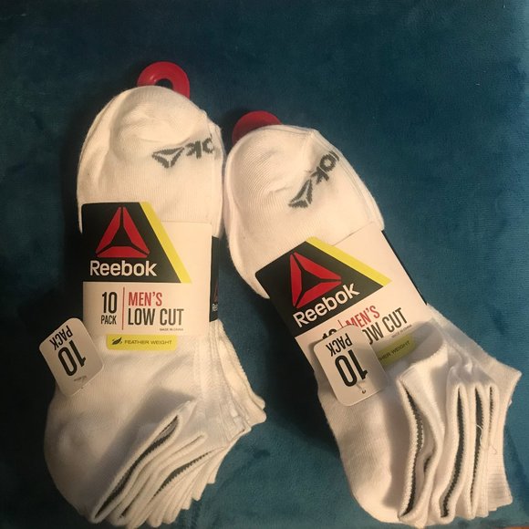 Rebook Other - Reebok (2) Pack of 10 Mens Low Cut Socks